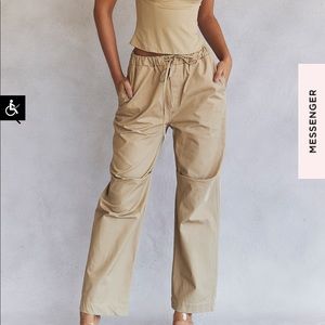 Houseofcb Luna camel cargo trousers